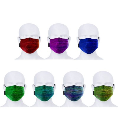 Rave Glowing Party Reusable Face Mask Customized Led Face Mask Led Glowing Light Face Mask